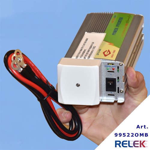 Omformare 600W 12VDC-230VAC ombyggd för fast inst.